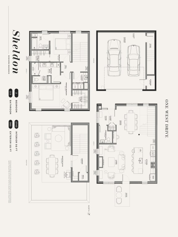 2 bed 2.5 bath A at One West Drive Apartments, Minnesota, 55331