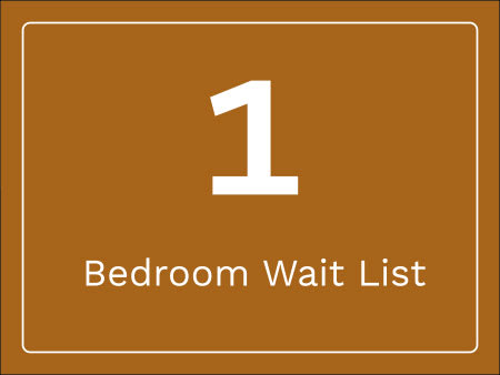1 bedroom wait list