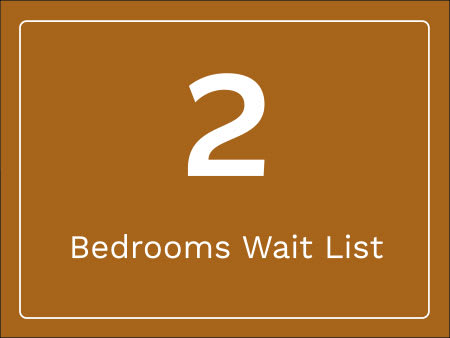 2 bedrooms wait list