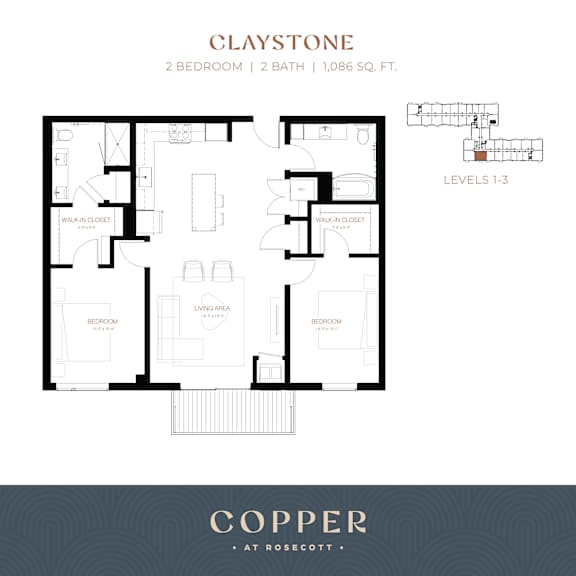 Claystone Floor Plan at Copper at Rosecott, Rosemount, Minnesota