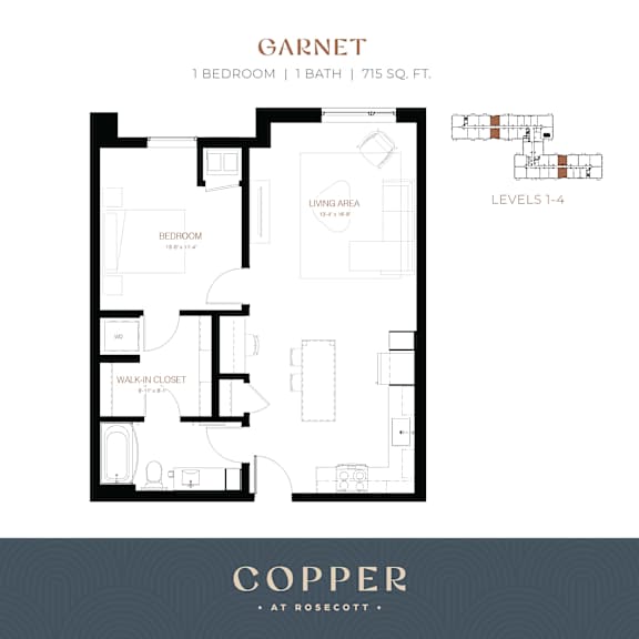 Garnet Floor Plan at Copper at Rosecott, Minnesota, 55068