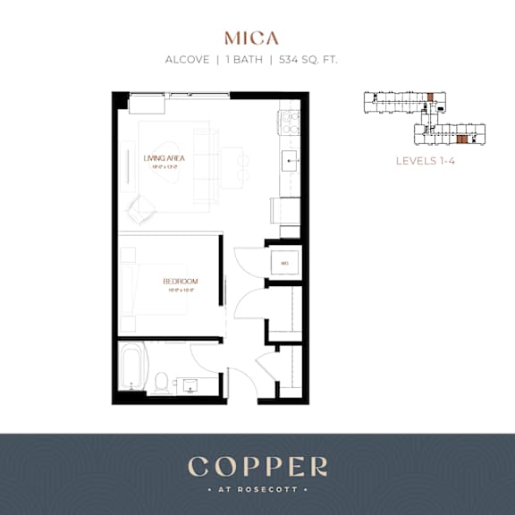 Mica Alcove Floor Plan at Copper at Rosecott, Rosemount, Minnesota