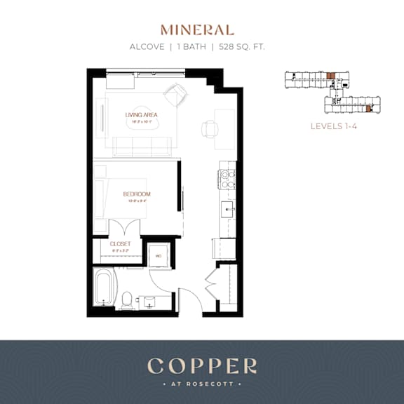 Mineral Alcove Floor Plan at Copper at Rosecott, Rosemount