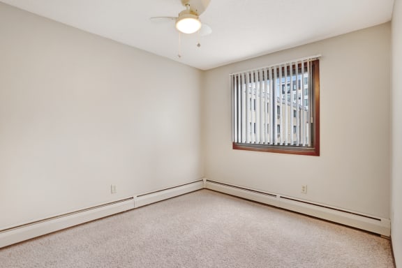 Empty Bedroom at 2800 Girard Apartments, Minneapolis, Minnesota
