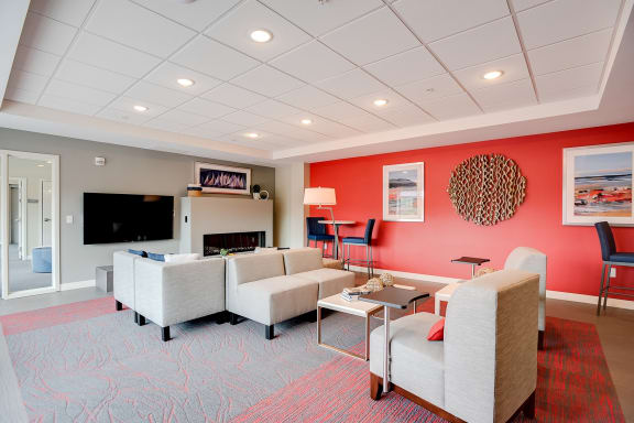 Resident Lounge at Lake Jonathan Flats, Minnesota, 55318