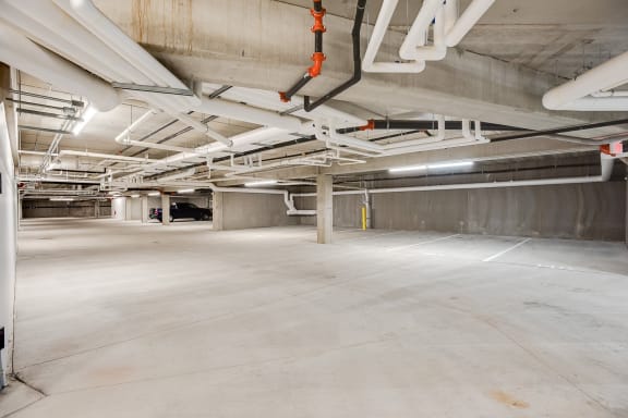 underground parking garage at Lake Jonathan Flats, Chaska, MN, 55318