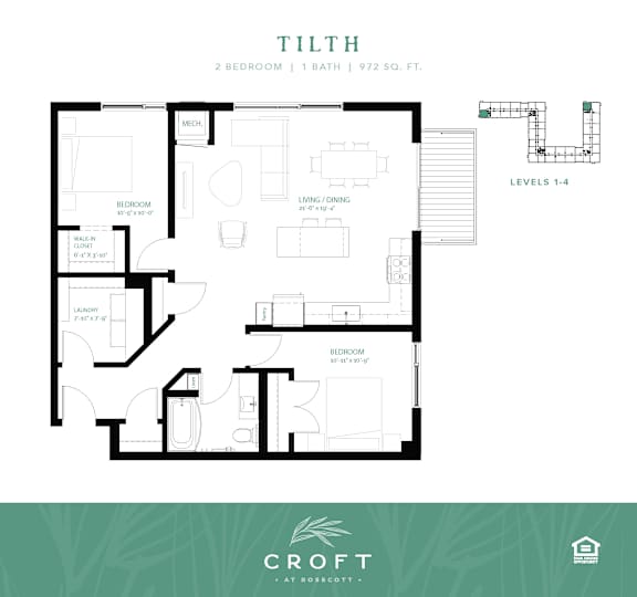 DRIBS Floor Plan at Croft at Rosecott, Rosemount, 55068