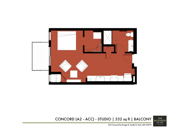 a floor plan of a bedroom apartment