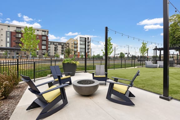 Firepit Patio at AIRE MSP Apartments, Minnesota