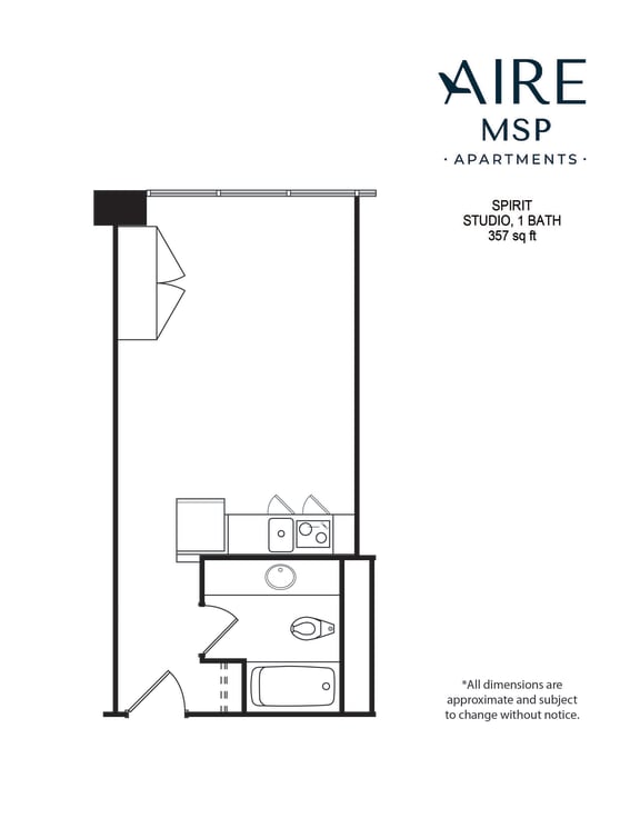 floor plan of 55 north luxury apartments to rent in the north end of boston