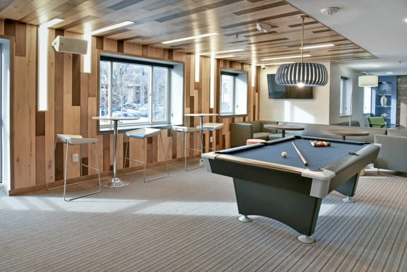 community lounge at Bierman Place, Minneapolis