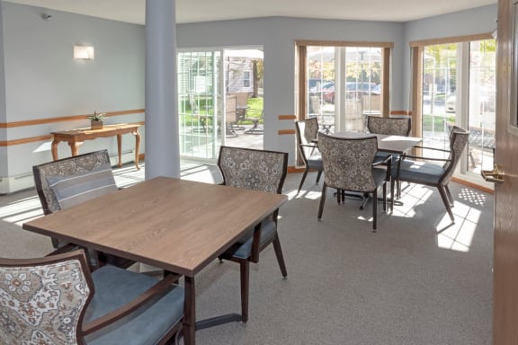 Community Room at Briarcliff Apartments, a 55+ Community, Mahtomedi, 55115
