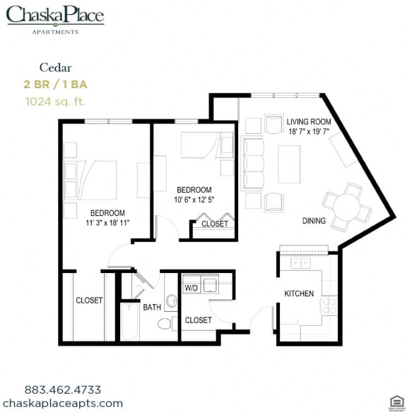 a floor plan of the chaska place