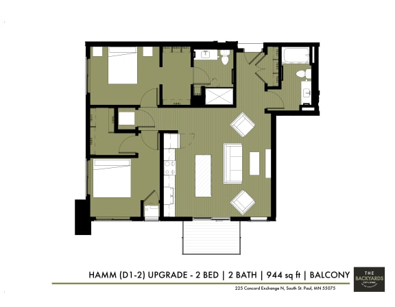 a floor plan of a house for roommates