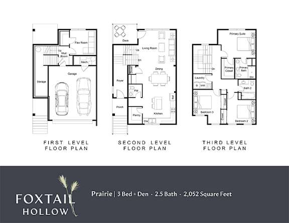 Prairie Floor Plan at Foxtail Hollow Townhomes, Minnesota, 55449