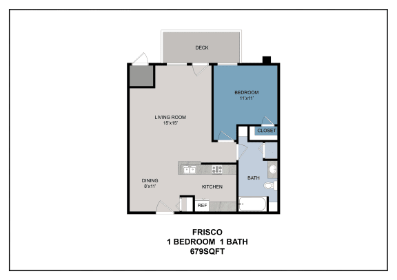a floor plan of a 1 bedroom floor plan with roommates