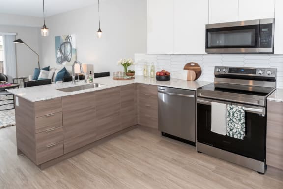 Renovated Kitchen at Grove80 Apartments, Cottage Grove, Minnesota
