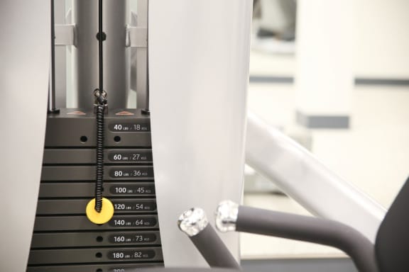Weight machine at Calhoun Towers, Minneapolis, MN