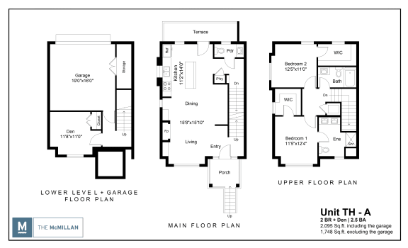 floor plan of Townhouse A