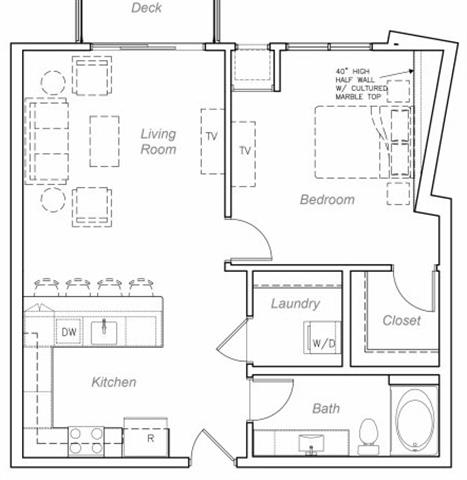 Manitou-K Floor plan at Overlook on the Creek, Minnetonka, Minnesota