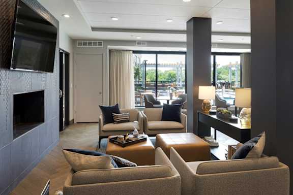 Resident TV Lounge at Residences at 1700, Minnesota, 55305