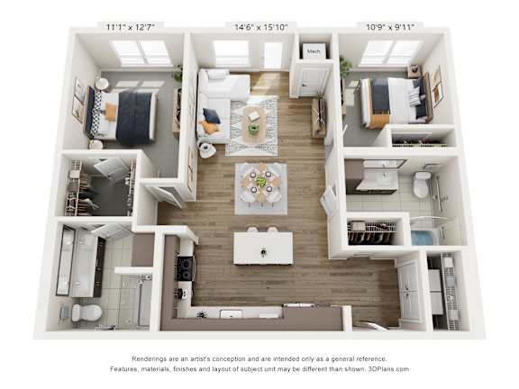 2 bed 2 bath at Olivine Apartments, Victoria, Minnesota