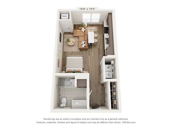 Studio 1 bath at Olivine Apartments, Victoria