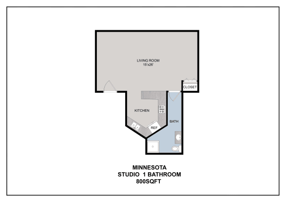 Minnesota - Sandstone Floor Plan at Audenn Apartments, Minnesota