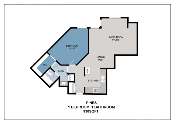 Pines - Sandstone Floor Plan at Audenn Apartments, Minnesota, 55438