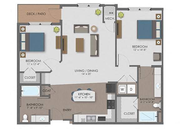TeslaII Floor Plan at The Edison at Avonlea, Lakeville, MN