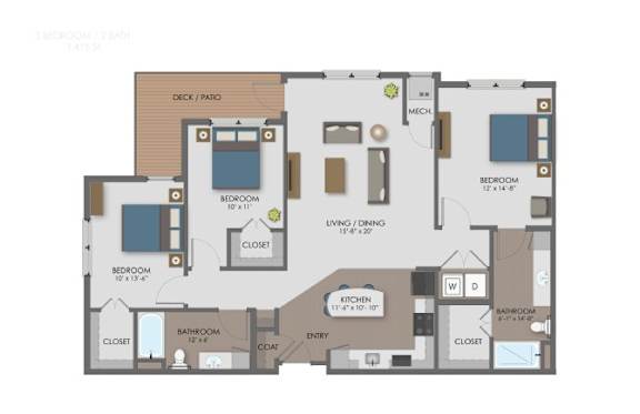 Wright Floor Plan at The Edison at Avonlea, Lakeville, 55044