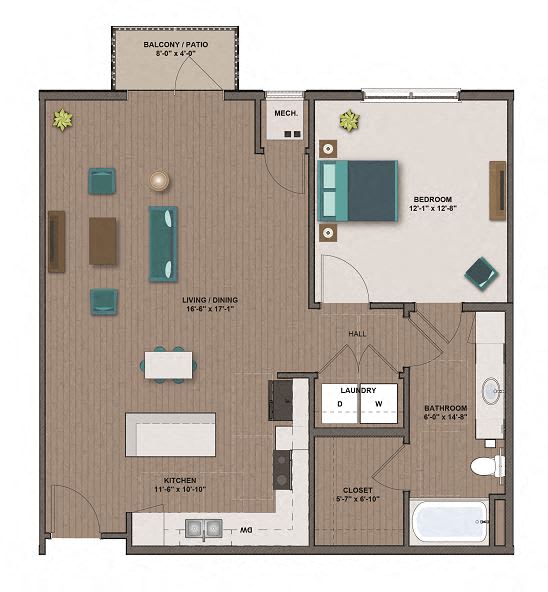 Gates Floor Plan at The Edison at Spirit, Shoreview