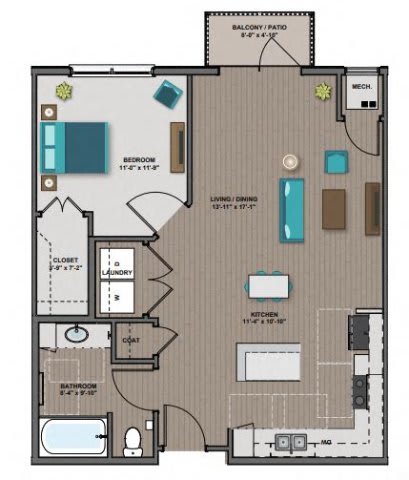 Eastman Floor Plan Eastman Floor Plan at The Edison at Woodbury, Woodbury, MN 55129