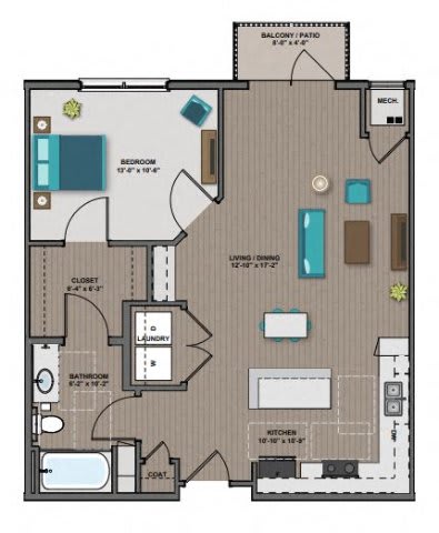 Ford Floor Plan at The Edison at Woodbury, Woodbury