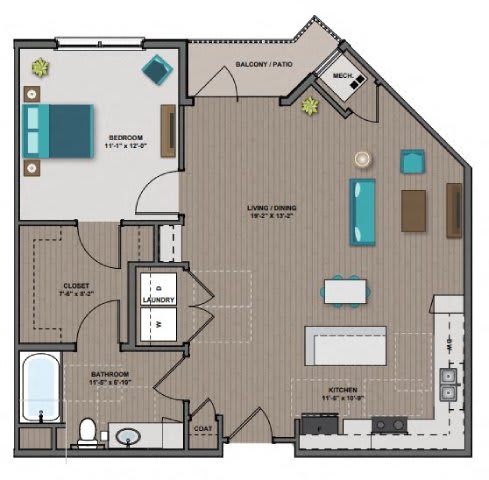 Franklin Floor Plan Franklin Floor Plan at The Edison at Woodbury, Minnesota, 55129