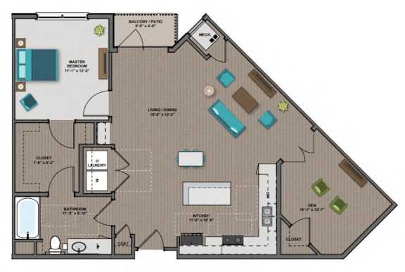 Hopper Floor Plan Hopper Floor Plan at The Edison at Woodbury, Woodbury Minnesota