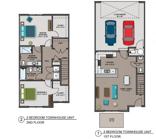 Walker Floor Plan Walker Floor Plan at The Edison at Woodbury, Minnesota, 55129