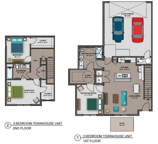 Whitney III Floor Plan Whitney III Floor Plan at The Edison at Woodbury, Woodbury, 55129