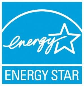 A blue logo with a white star and the words "Energy Star" written on it.