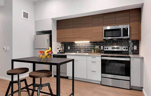 Island Kitchen at Viridium Apartments, Minneapolis, MN