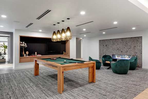 Pool Table at Viridium Apartments, Minneapolis