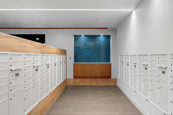 Mail Room at Viridium Apartments, Minneapolis, MN 55401