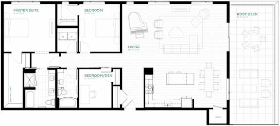 Steel Floor Plan at Viridium Apartments, Minnesota, 55401
