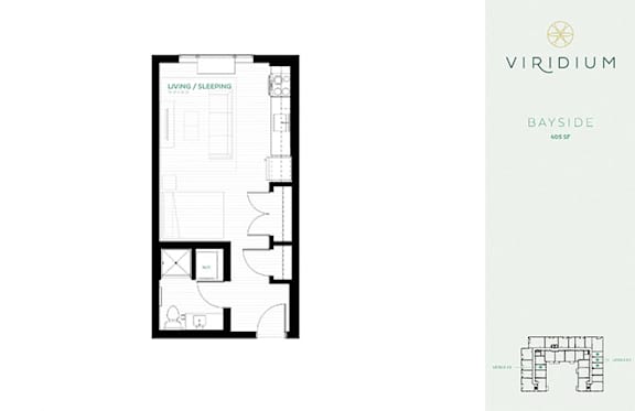 Bayside Floor Plan at Viridium Apartments, Minneapolis, MN 55401