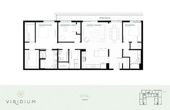 Viridium Floor Plan at Viridium Apartments, Minneapolis, 55401
