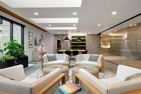 Clubroom Interior at Viridium Apartments, Minneapolis, MN 55401