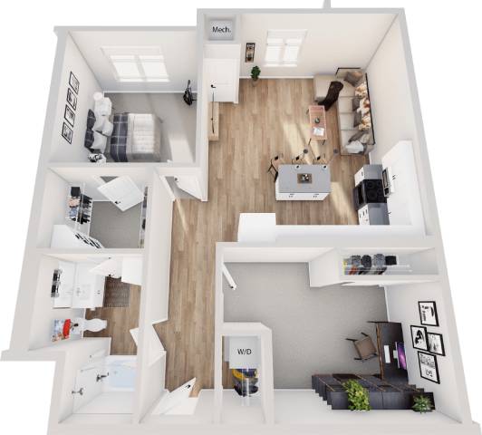 1Bed den 1bath_2 at Lochner Apartments, White Bear Lake, 55110