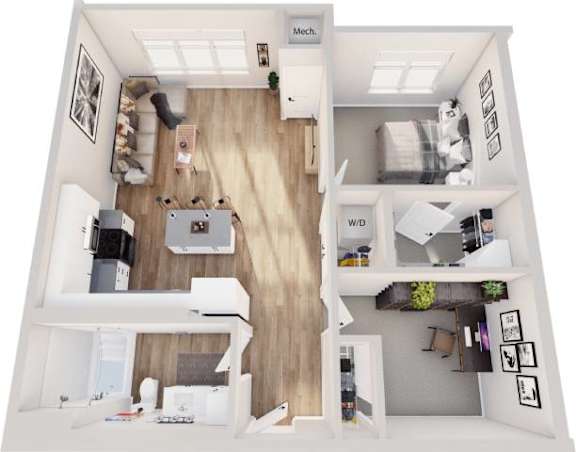 1Bed den 1bath at Lochner Apartments, Minnesota