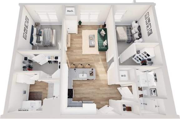 2Bed 2Bath_1 at Lochner Apartments, White Bear Lake, Minnesota