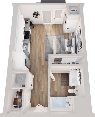 Studio_1 at Lochner Apartments, White Bear Lake, Minnesota